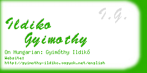 ildiko gyimothy business card