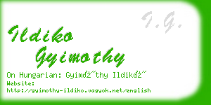 ildiko gyimothy business card